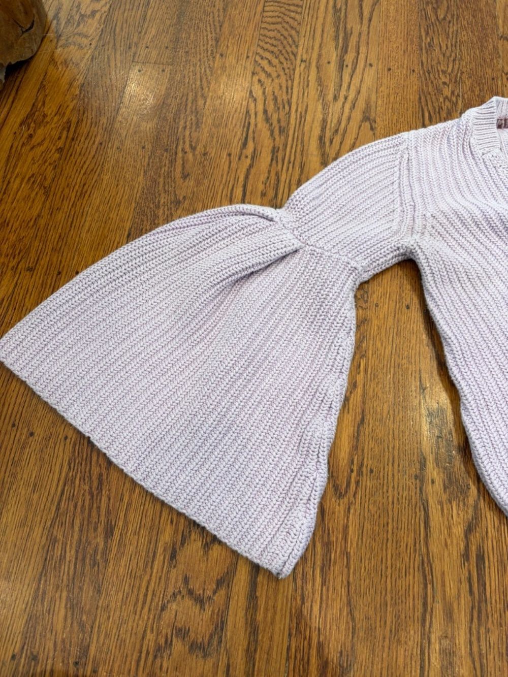 Free People Purple Cropped Sweater | 70s Boho Fairycore - Picture 4 of 8